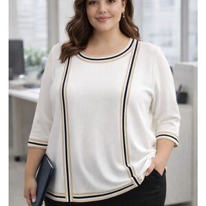 Misook Exclusively 2 Piece Coordinating Tank Jacket Set Size 1X Cardigan Career